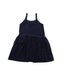 A Blue Sleeveless Dresses from Petit Bateau in size 3T for girl. (Front View)