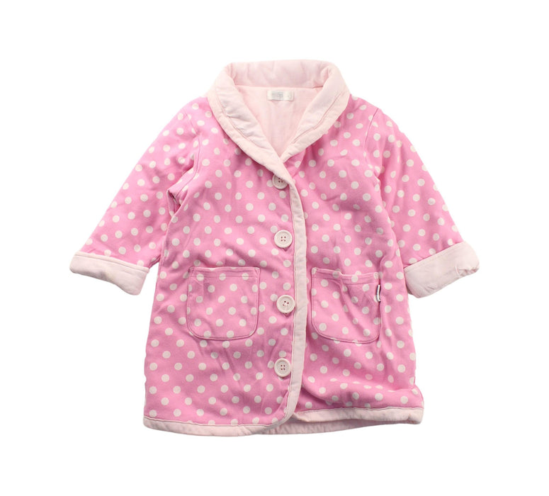 A Pink Coats from Mides in size 12-18M for girl. (Front View)