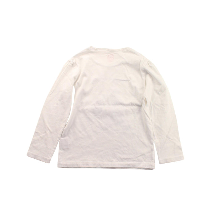 A White Long Sleeve T Shirts from La Compagnie des Petits in size 6T for boy. (Back View)