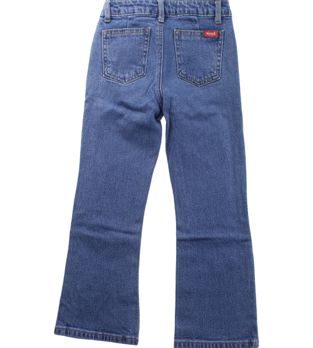 A Blue Jeans from Seed in size 6T for girl. (Back View)