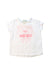 A White Short Sleeve T Shirts from Kenzo in size 3-6M for girl. (Front View)