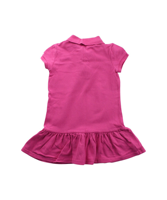 A Pink Short Sleeve Dresses from Polo Ralph Lauren in size 2T for girl. (Back View)