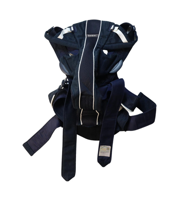 A Blue Baby Carriers from BabyBjorn in size O/S for neutral. (Front View)