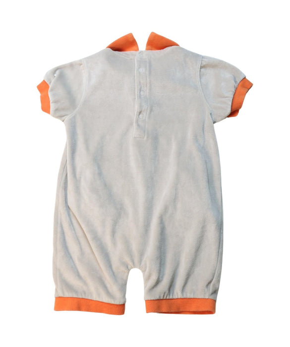 A Orange Short Sleeve Rompers from Chateau de Sable in size 12-18M for neutral. (Back View)
