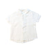 A White Short Sleeve Shirts from Chickeeduck in size 6-12M for boy. (Front View)