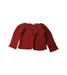 A Red Cardigans from Les Enfantines in size 2T for girl. (Front View)