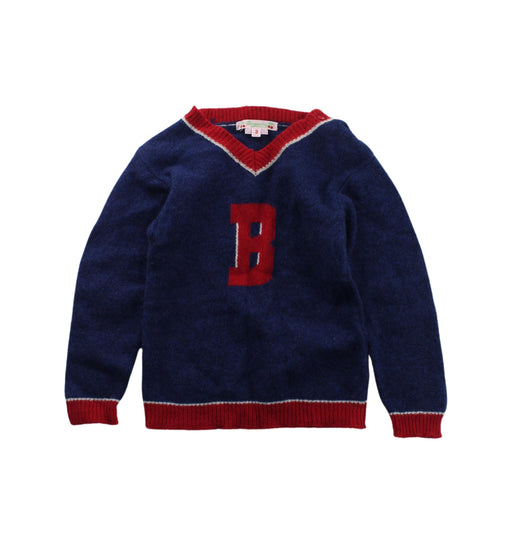 A Blue Knit Sweaters from Bonpoint in size 3T for boy. (Front View)