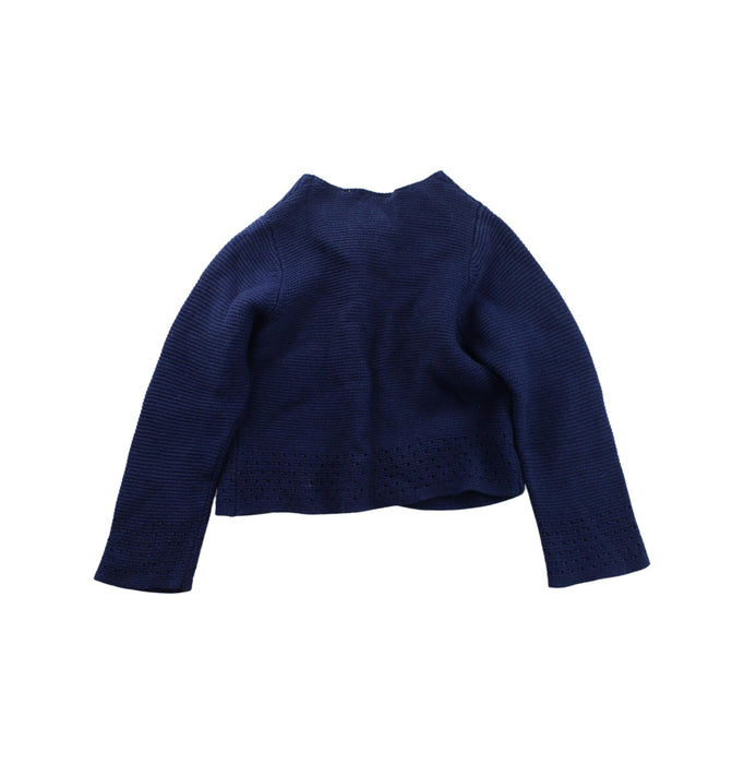A Blue Cardigans from Jacadi in size 3T for girl. (Back View)
