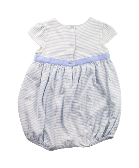 A Blue Short Sleeve Rompers from Ralph Lauren in size 12-18M for girl. (Back View)