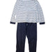 A Black Pyjama Sets from Petit Bateau in size 12Y for boy. (Front View)