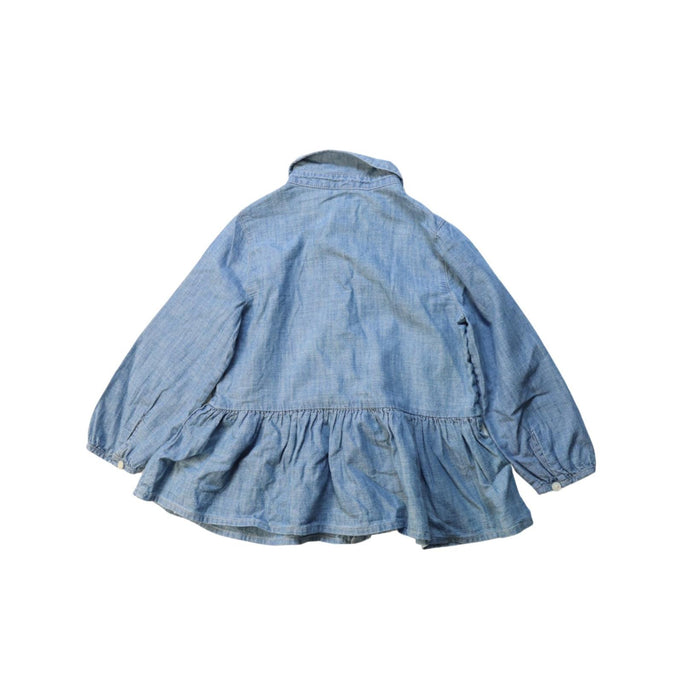 A Blue Long Sleeve Dresses from Ralph Lauren in size 12-18M for girl. (Back View)