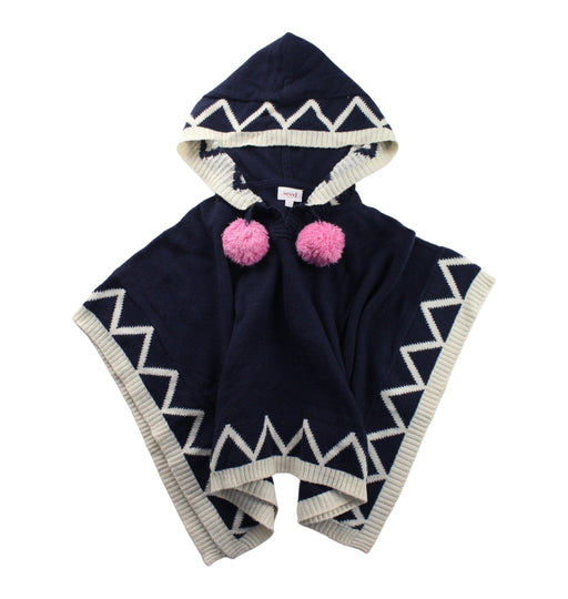 A Blue Capes & Ponchos from Seed in size 2T for girl. (Front View)
