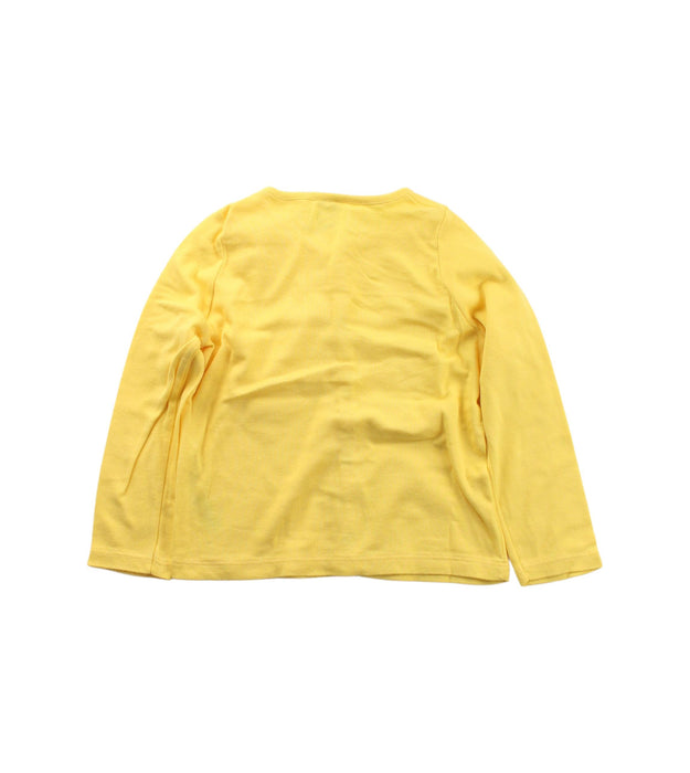 A Yellow Cardigans from Petit Bateau in size 3T for girl. (Back View)