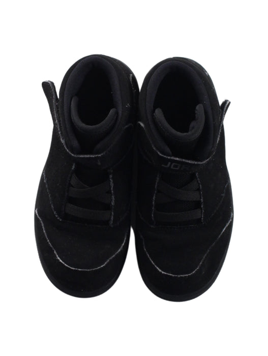 A Black Sneakers from Air Jordan in size 4T for boy. (Back View)