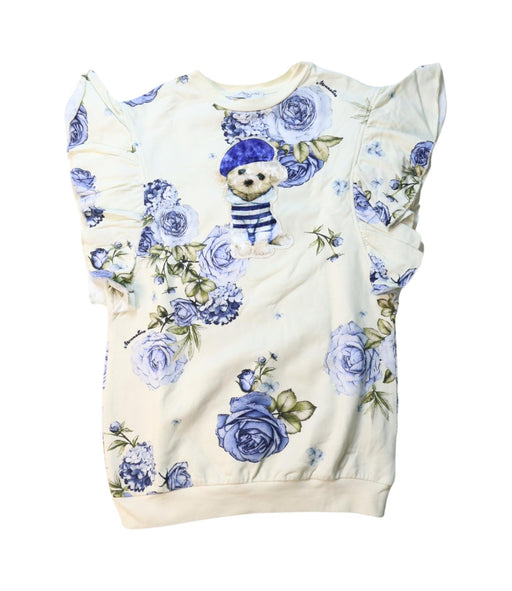 A Multicolour Short Sleeve Tops from Monnalisa in size 6T for girl. (Front View)