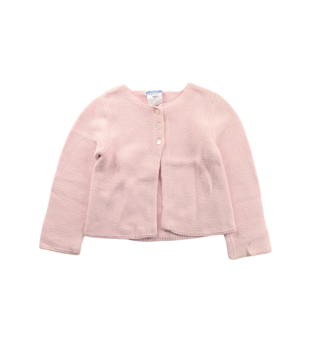 A Pink Cardigans from Jacadi in size 3T for girl. (Front View)