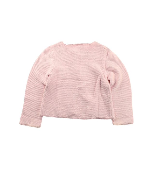 A Pink Cardigans from Jacadi in size 3T for girl. (Back View)