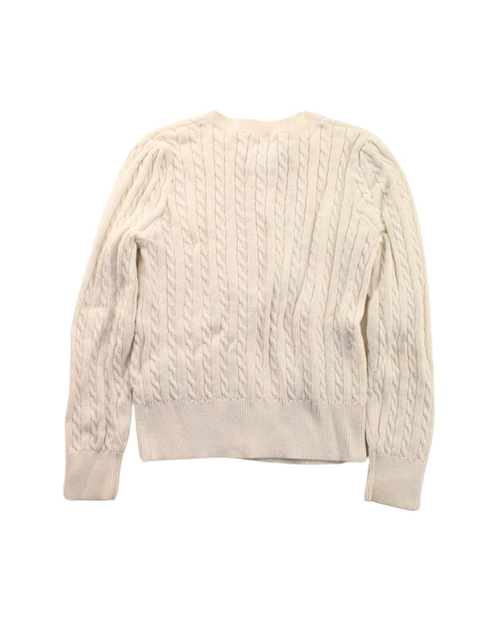 A White Cardigans from Polo Ralph Lauren in size 5T for boy. (Back View)