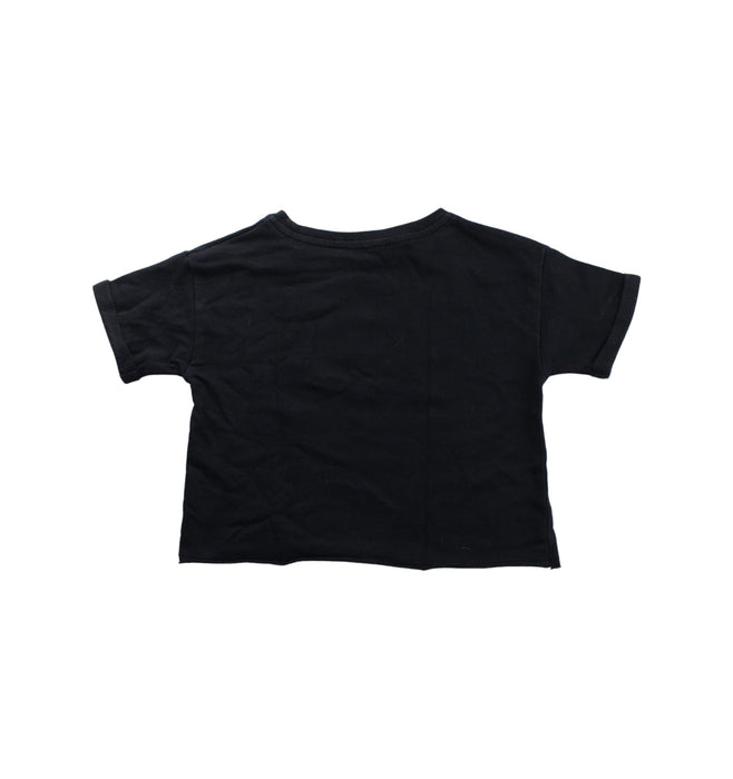 A Black Short Sleeve T Shirts from Calvin Klein in size 5T for girl. (Back View)