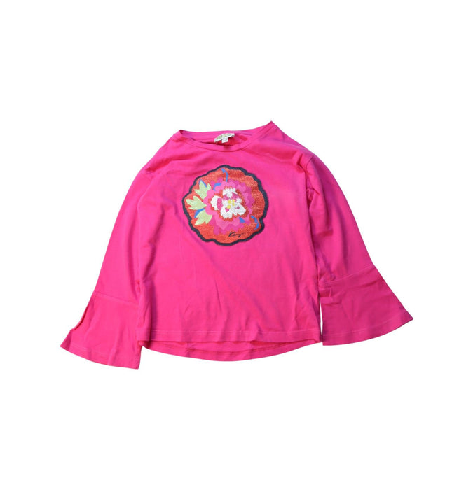 A Multicolour Long Sleeve T Shirts from Kenzo in size 4T for girl. (Front View)