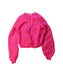 A Pink Cardigans from Il Gufo in size 6T for girl. (Front View)
