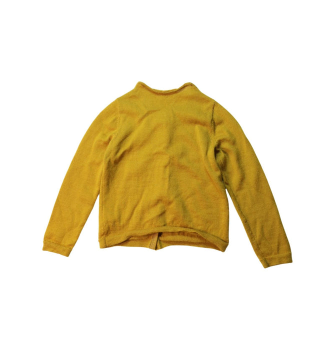 A Yellow Cardigans from Bonpoint in size 3T for girl. (Back View)