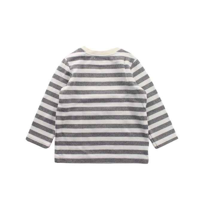 A White Long Sleeve T Shirts from Momonittu in size 2T for boy. (Back View)