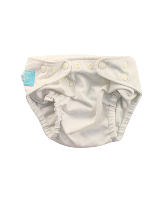 A White Cloth Diapers from Charlie Banana in size O/S for neutral. (Front View)