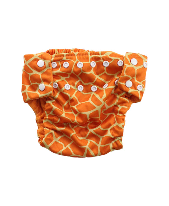A Orange Cloth Diapers from Pea Pods in size O/S for neutral. (Front View)