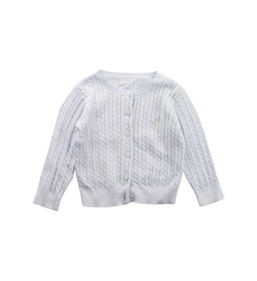 A Blue Cardigans from Ralph Lauren in size 6-12M for girl. (Front View)