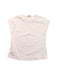 A White Sleeveless T Shirts from Il Gufo in size 2T for girl. (Front View)