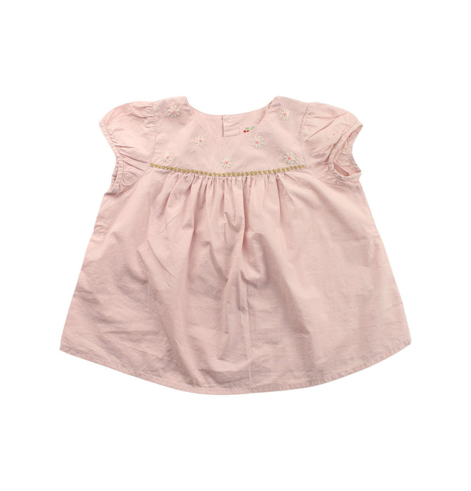 A Pink Short Sleeve Dresses from Bonpoint in size 3T for girl. (Front View)