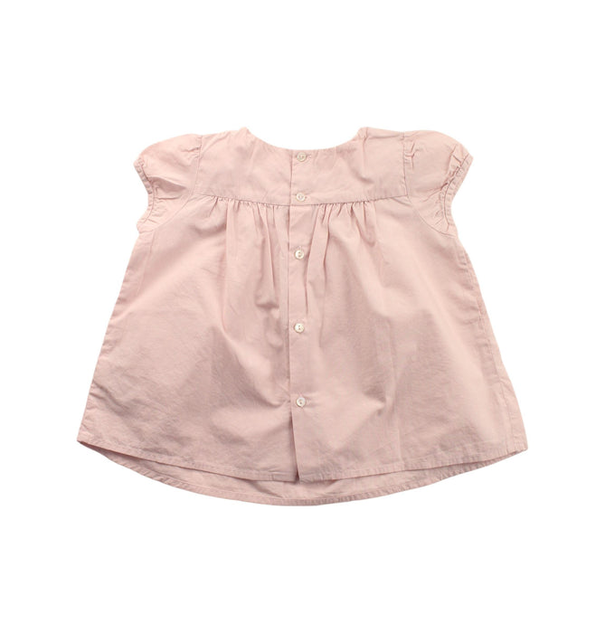 A Pink Short Sleeve Dresses from Bonpoint in size 3T for girl. (Back View)