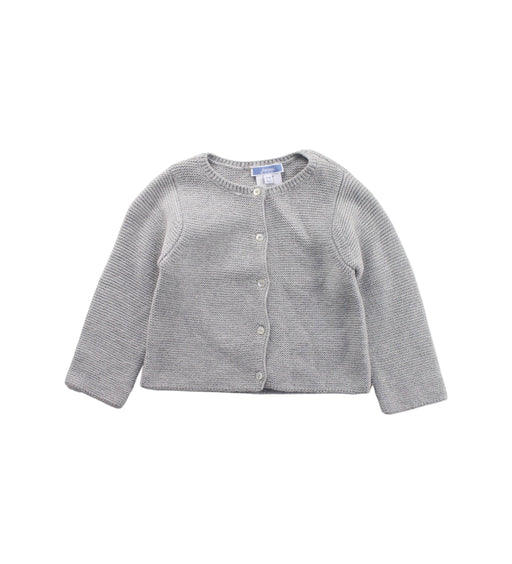 A Grey Cardigans from Jacadi in size 6-12M for girl. (Front View)