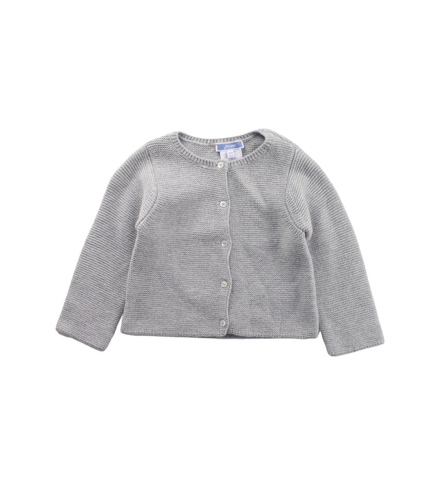 A Grey Cardigans from Jacadi in size 6-12M for girl. (Front View)