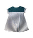 A Multicolour Short Sleeve Dresses from Petit Bateau in size 6T for girl. (Back View)