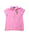 A Pink Short Sleeve Polos from Polo Ralph Lauren in size 5T for girl. (Front View)