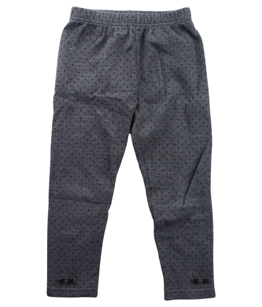 A Grey Leggings from Les Enphants in size 4T for girl. (Front View)