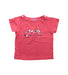A Pink Short Sleeve T Shirts from Jacadi in size 3T for girl. (Front View)