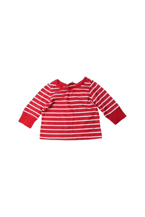 A White Long Sleeve T Shirts from Hanna Andersson in size 3-6M for girl. (Front View)