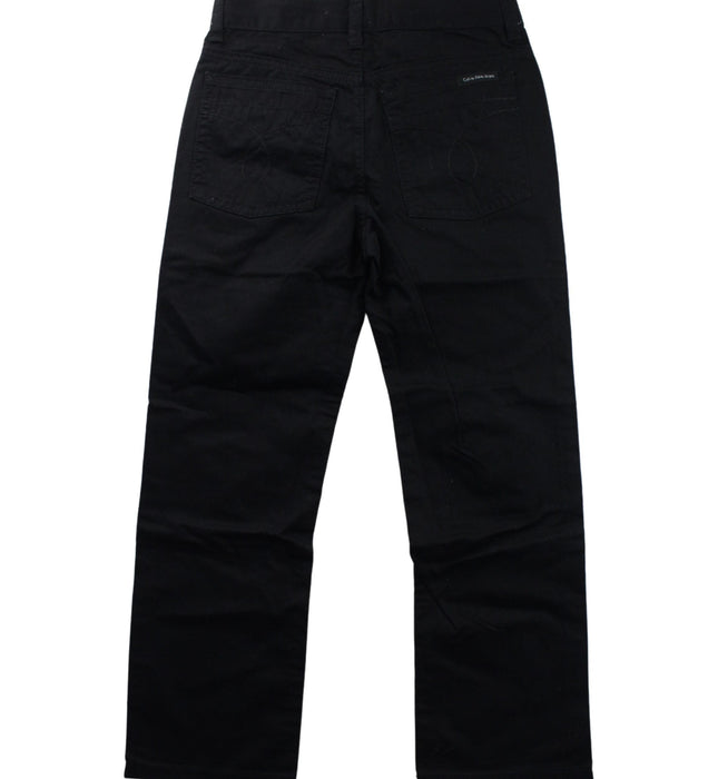 A Black Casual Pants from Calvin Klein in size 6T for boy. (Back View)