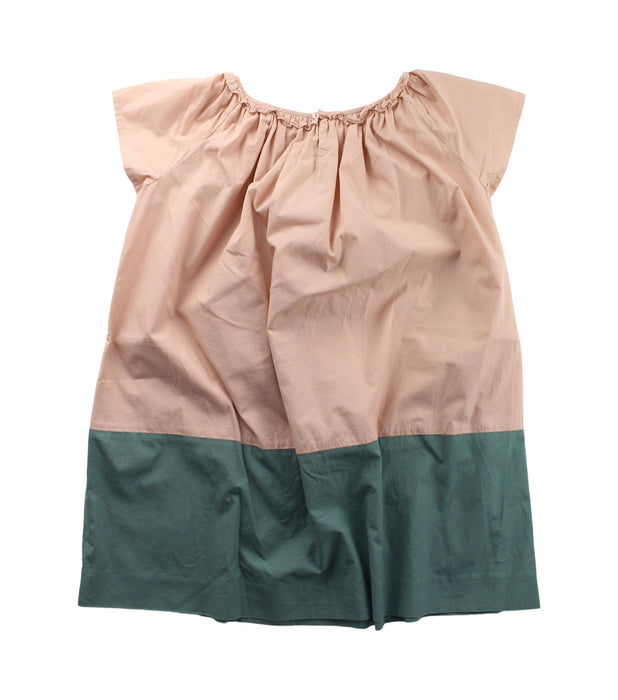 A Beige Short Sleeve Dresses from Bonpoint in size 8Y for girl. (Back View)