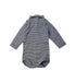 A White Long Sleeve Bodysuits from Petit Bateau in size 3-6M for girl. (Front View)