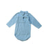 A Blue Long Sleeve Bodysuits from Petit Bateau in size 3-6M for boy. (Back View)
