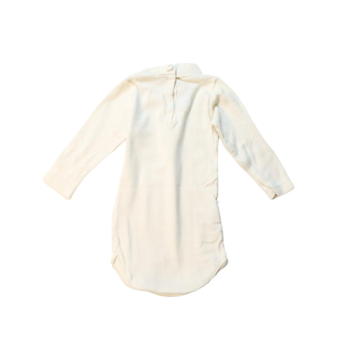 A Yellow Long Sleeve Bodysuits from Petit Bateau in size 3-6M for girl. (Back View)