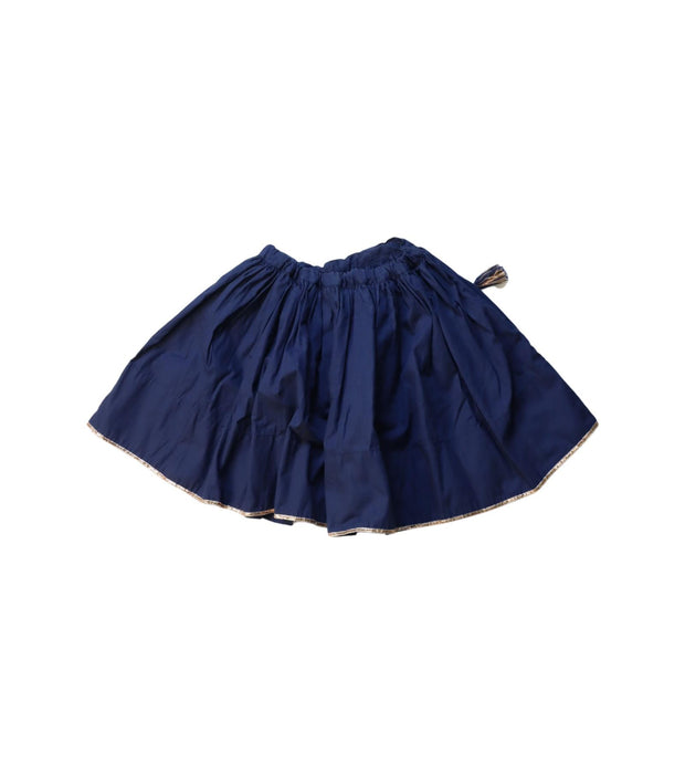 A Navy Short Skirts from Velveteen in size 2T for girl. (Back View)