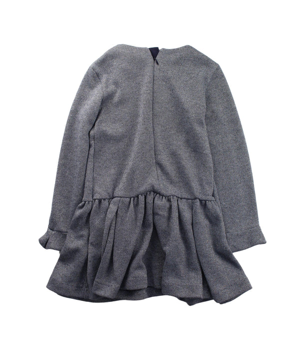 A Grey Long Sleeve Dresses from Mayoral in size 7Y for girl. (Back View)