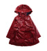 A Red Rain Jackets from Jacadi in size 3T for girl. (Front View)