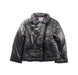 A Silver Lightweight Jackets from Mayoral in size 5T for girl. (Front View)