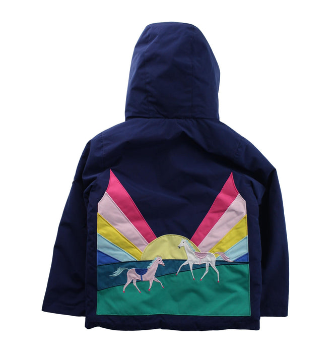 A Blue Coats from Joules in size 7Y for boy. (Back View)